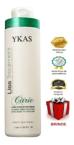 Y-kas Citric Escova Progressiva Redutor De Volume 1000ml