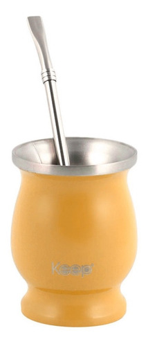 Mate Con Bombilla Clásico 200 Ml Colores Keep