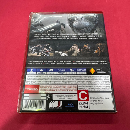 God Of War Play Station4 Ps4 Original (Usado)