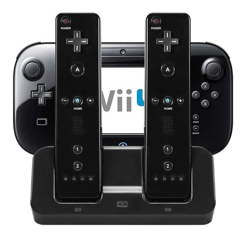 Wii U Estación Carga Dual Kit Carga Y Juega + Envío Gratis