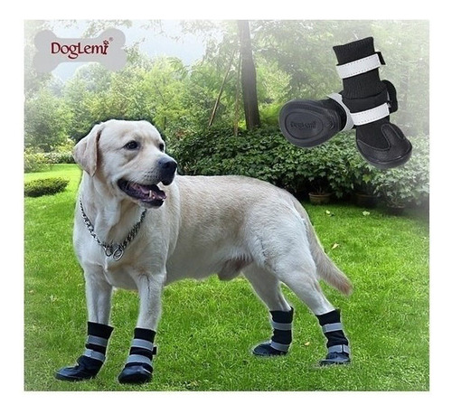 Botas Para Perros Talle S Color Negro Mas Envio