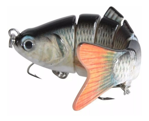 Imagem 4 de 6 de Kit 03 Lambari Artificial Isca 3d Articulada Pesca Garantida