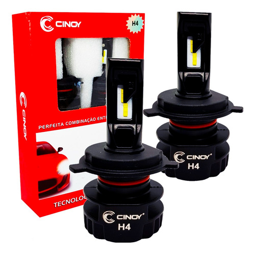 Kit Lampada Super Led Plus Cinoy H4 6000 Lumens 6500k