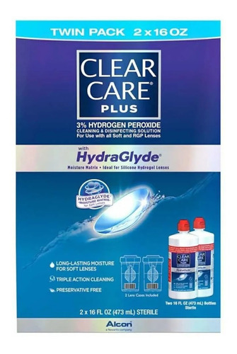 Clear Care Plus 2pack 2 Piezas De 480ml C/u