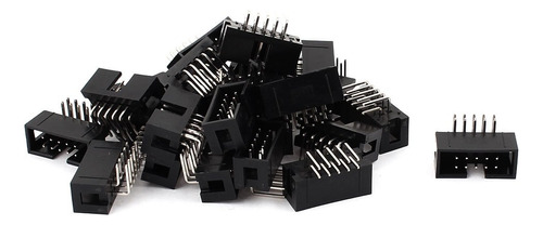 24 pcs 2 x 5 pin Box Header Conector Idc Angulo Recto Macho