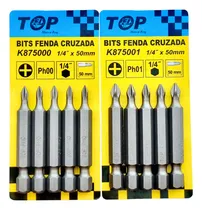 Comprar Bit Ponteira Philips Ph0u002F1-50mm Encaixea 1u002F4 Aço S2 10pc Top