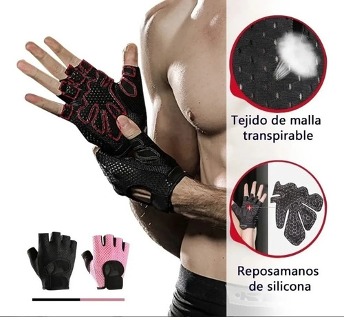 Guantes Gym Deporte Gimnasio Mujer Hombre Crossfit