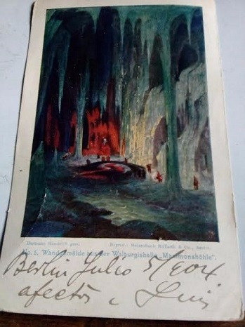 Tarjeta Postal Antigua De Alemania Con Sello Año 1904