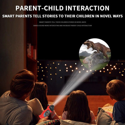 Cistmas Dinosaurio Proyección Antorcha Linterna Educativa