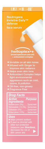Protector Solar Neutrogena Invisible Daily Defense Spf 60 50