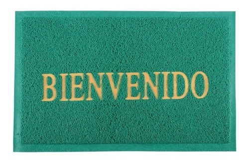 Felpudo Alfombra Para Entrada Bienvenido Pvc 37x57 Lavable 