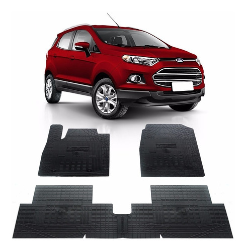 Jogo De Tapete  Interno Ford Ecosport 2014 Reforçado 