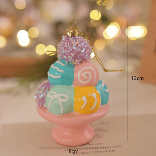 Colgante De Helado De De Navidad, Adorno Navideño,