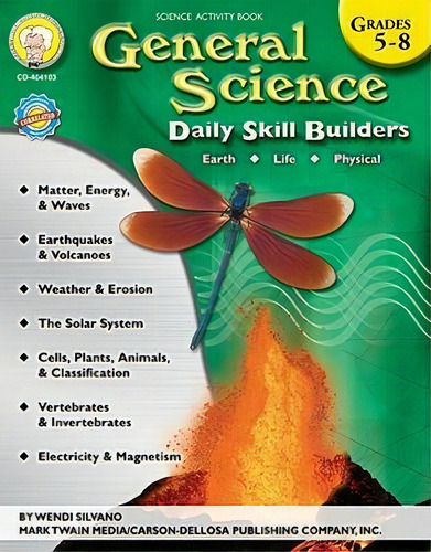 General Science, Grades 5 - 8, De Wendi Silvano. Editorial Mark Twain Media, Tapa Blanda En Inglés