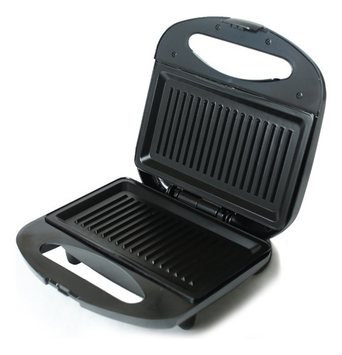 Sandwichera eléctrica Winco W018 color plateado/negro 220V