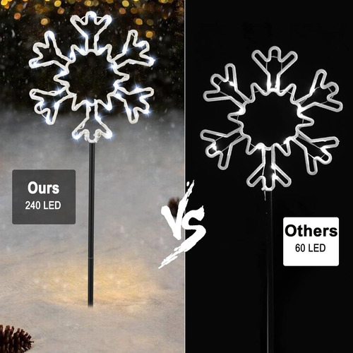 Caminos De Nieve Luces De Camino Navideñas Al Aire Libre, 10