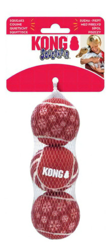 Kong Snow Ball Air 3x Talla M Con Sonido Color Rojo
