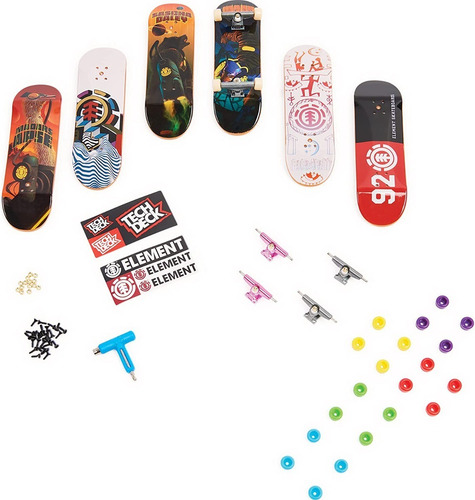 Imagen 2 de 5 de Skate Para Dedos Sk8shop Bonus Pack - Element - Spin Master