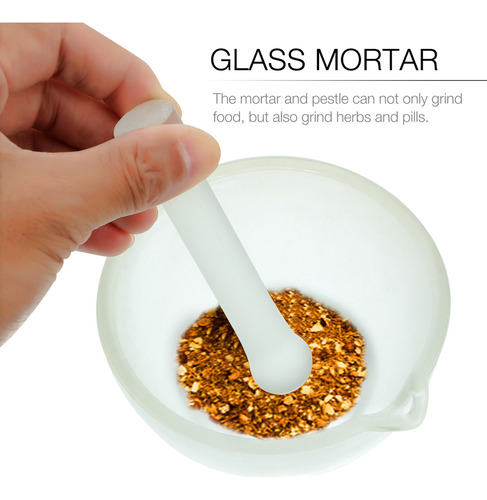 Cuenco Para Moler Mortero De Vidrio Pill Grider Bowl