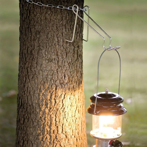 Imagen 3 de 6 de Soporte Gancho Para Farol Con Cadenas Para Camping