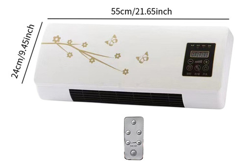 Aquecedor De Parede Pequeno, 2000w, Estampa De Borboleta