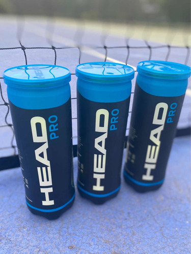 Imagen 4 de 4 de Pelotas De Tenis Head Pro (3 Unidades De Excelente Calidad)