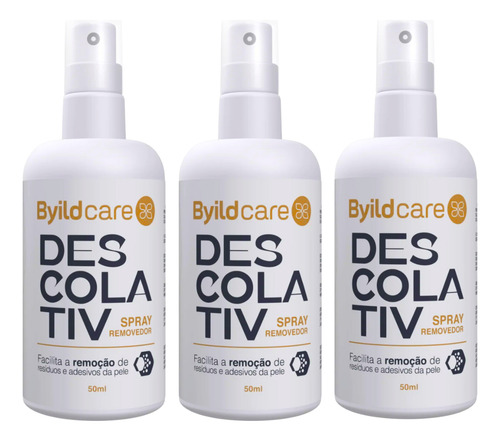 Descolativ Spray Removedor De Adesivo Sem Dor 50ml - 03 Und