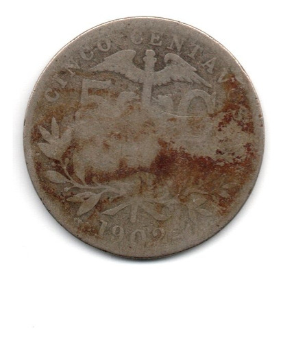 Bolivia Moneda 5 Centavos Año 1902 Km#173.3