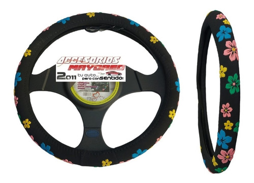 Funda Cubre Volante Flores M004 Vw Jetta A4 Sport 2002