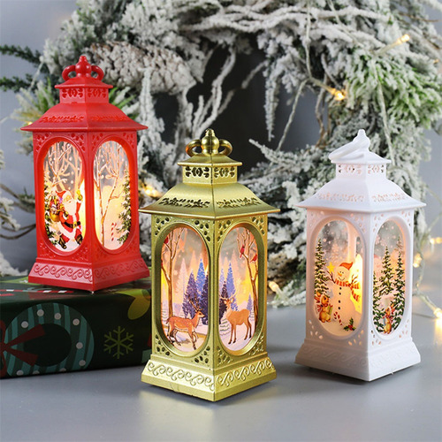 Faroles De Navidad Led Con Forma De Muñeco De Nieve De Alce