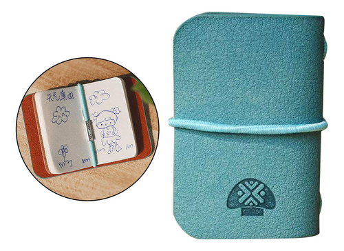 1/6 Escala Mini Casa De Muñecas Cuaderno De Papel Azul