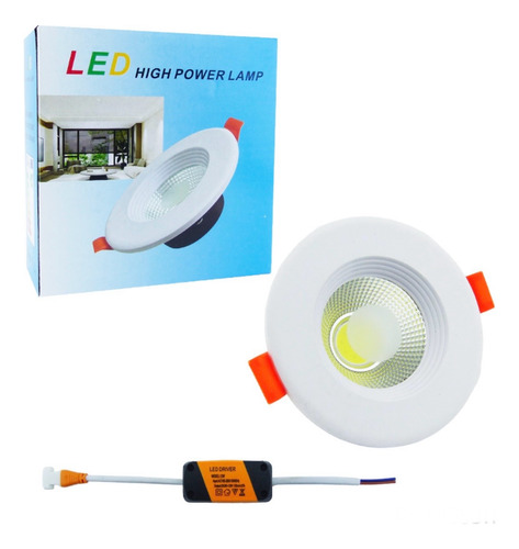 Foco Led Cob 12 Watt Tipo Aplique Embutido Luz Blanca