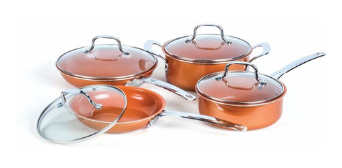 8 Pieza Utensilio Cocina Cobre Antiadherente