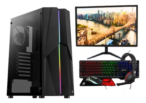 Kit Pc Gamer I7 480gb Placa De Vídeo + Monitor + Combo Game