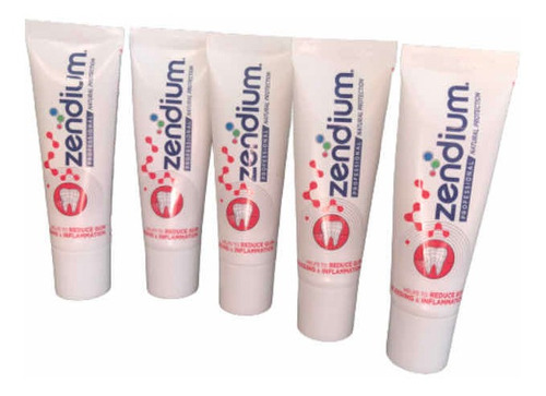 Pack 5 Pasta Zendium Cuidado De Encías 15 Ml (75 Ml Total)