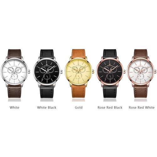 Naviforce Nf3001 Homens Assista Marca Esporte De Quartzo