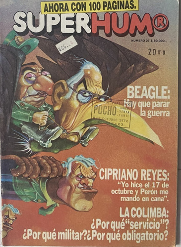 Superhumor N° 27, 1983, Historieta Lizán Rep Fontanarrosa X7