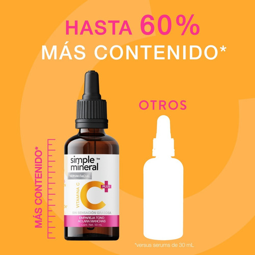 Imagen 3 de 7 de Serum Vitamina C Ácido Hialurónico Colágeno Rosa Mosqueta