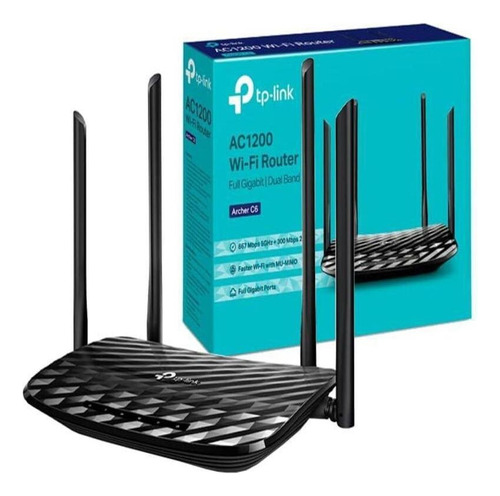 Router Tp-link Ac1200 - Archer C6 Dual Band Negro | Factura