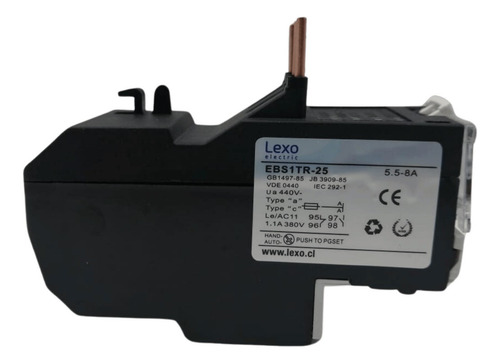 Rele Termico Para Contactor 5,5 - 8a, Ip20 - Lexo