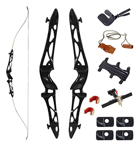 Archery 68 Takedown Recurve Bow - Metal Riser Archery Set -