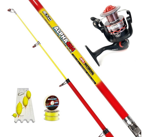 Combo Pejerrey Waterdog Alpha Caña + Reel + Linea + Multi