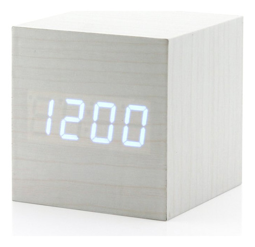 Reloj Despertador De Madera Gearonic Tm, Despertador Digital