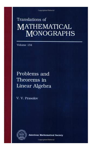 Libro: Problems And Theorems In Linear Algebra (translations