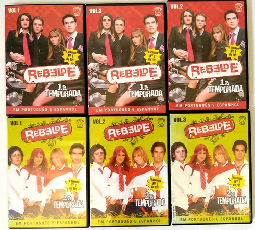 Dvd Rebelde Generación + Novela 1 E 2 Temporada - Original