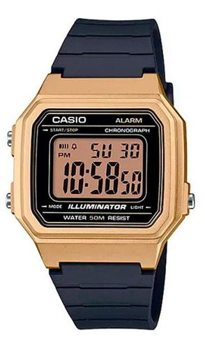 Reloj Mujer Casio W-217hm-9av Dorado Digital / Lhua Store