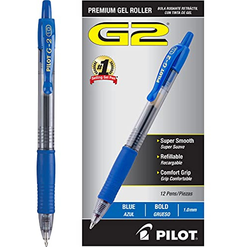 Pilot G2- Boligrafos De Gel De Alta Calidad, Con Punta Esfer