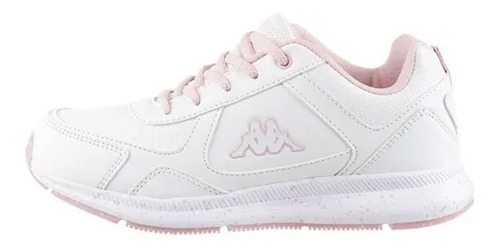 Imagen 2 de 10 de Zapatilla Colegial Kappa Logo 1 Blanco/rosa 5332