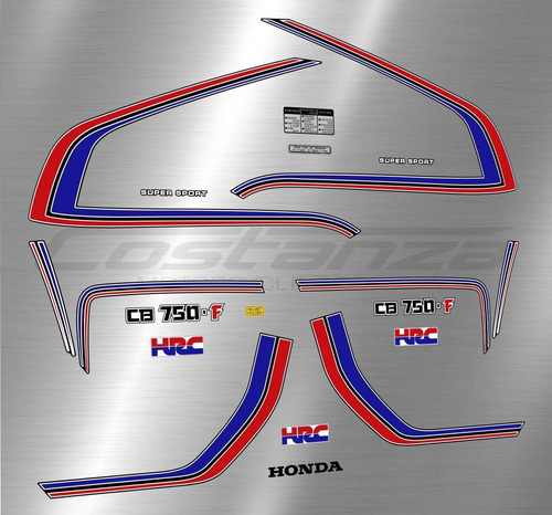 Calcos Honda Cb 750f 79 Super Sport Hrc Honda Racing