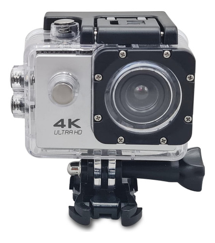 Camara Accion Sports Hd 4k Plata Sumergible Gopro